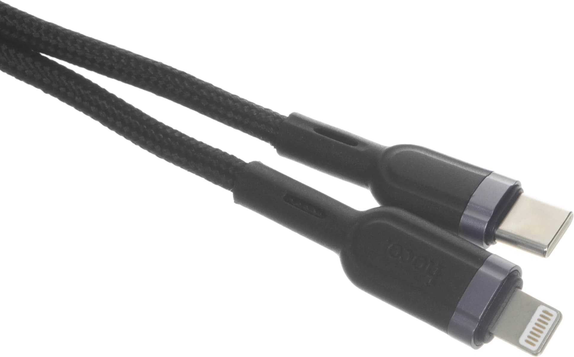 Кабель Hoco U117 IP(01467) USB Type-C (m)-Lightning (m) 1.2м черный - фото 4