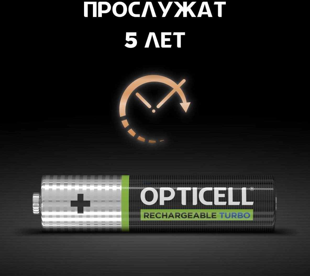 Аккумулятор Opticell Turbo 6080003 AAA NiMH 970mAh (2шт) блистер - фото 4