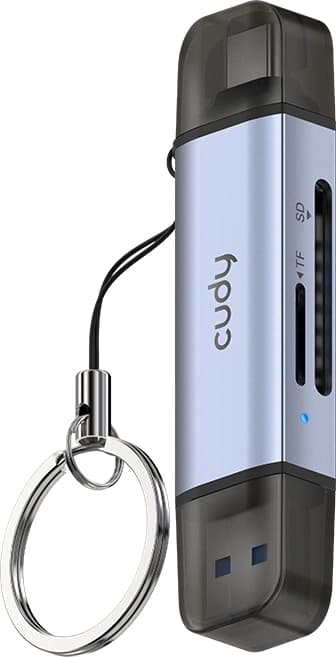 Разветвитель USB 3.2 Cudy UH200 2порт. серебристый - фото 4