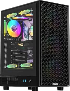 Корпус Formula Mana Dynamic AR черный без БП ATX 3x120mm 2x140mm 2xUSB3.0 audio bott PSU - фото 2