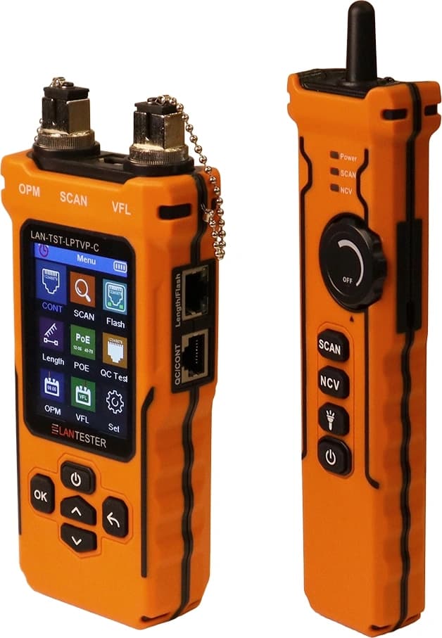 Тестер кабельный Lanmaster LAN-TST-LPTVP-C оранжевый/черный - фото 4