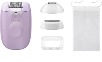 Эпилятор Philips BRE257/00 скор.:2 насад.:3 от электр.сети фиолетовый - фото 2