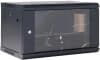 Шкаф коммутационный Rexant (04-0666-112) настенный 6U 600x600мм пер.дв.стекл черный 230град. металл - фото 3