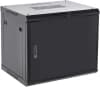 Шкаф коммутационный Rexant (04-0954-122) настенный 9U 400x542мм пер.дв.металл черный металл - фото 3