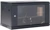 Шкаф коммутационный Rexant (04-0954-112) настенный 9U 400x542мм пер.дв.стекл черный 230град. металл - фото 3