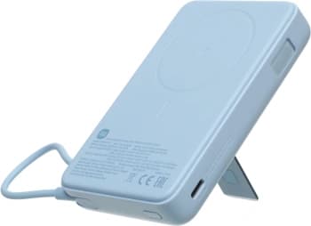 Мобильный аккумулятор Xiaomi Magnetic BHR08PCGL 10000mAh QC3.0/PD3.0 33W 3A USB-C беспров.зар. голубой - фото 2