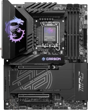 Материнская плата MSI MPG Z890 CARBON WIFI Soc-1851 Intel Z890 4xDDR5 ATX AC`97 8ch(7.1) 5Gigabit + 2.5Gigabit Ethernet RAID+HDMI - фото 5