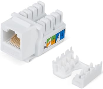 Модуль Cabeus KJ-RJ45-CAT.5E-90 информ. Keystone RJ45 кат.5E бронз. - фото 2