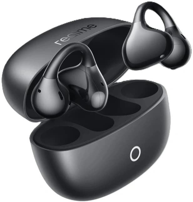 Гарнитура накладные Realme Buds Clip черный беспроводные bluetooth клипса (6941764477667) - фото 2