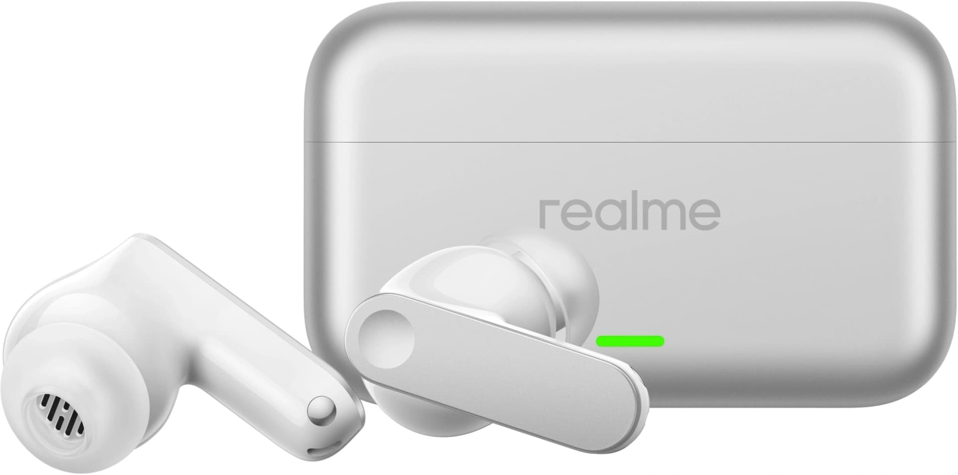 Гарнитура внутриканальные Realme Buds T500 Pro серебристый беспроводные bluetooth в ушной раковине (6941764483903) - фото 1