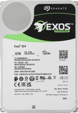 Жесткий диск Seagate SAS 3.0 12TB ST12000NM007H Server Exos X24 4KN (7200rpm) 512Mb 3.5" - фото 5