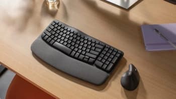Клавиатура Logitech Wave Keys графитовый USB беспроводная BT/Radio slim Ergo LED (подставка для запястий) (920-012319) - фото 5
