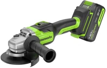 Углошлифовальная машина Greenworks GD24AG 754Вт 10500об/мин рез.шпин.:M14 d=125мм (3200207CUB) - фото 5