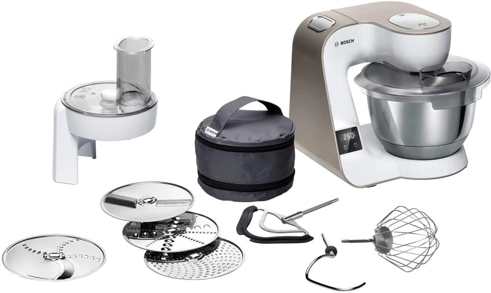 Кухонная машина Bosch Mum5 MUM5XW10 планетар.вращ. 1000Вт белый/бежевый