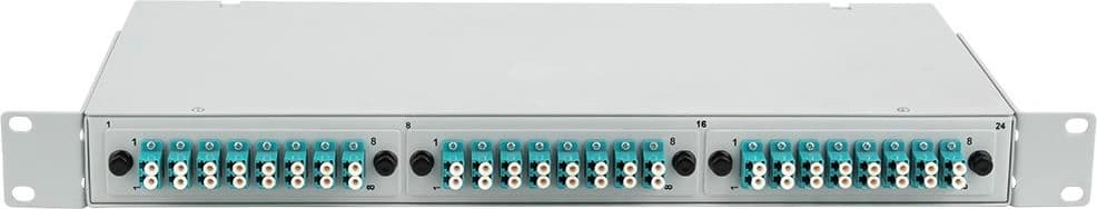 Кросс Suprlan09-0257-4 19" 1U 24xLC дупл. 50/125 OM4