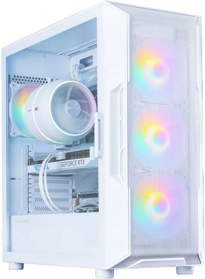 Корпус Zalman i3 Neo V2 белый без БП ATX 7x120mm 5x140mm 1xUSB3.0 audio bott PSU