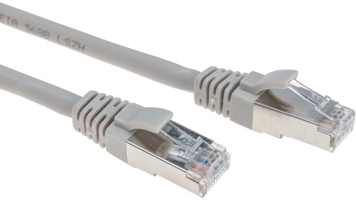 Патч-корд Rexant 02-0390-1 S/FTP RJ-45 вил.-вилка RJ-45 кат.6A 1м серый LSZH - фото 1