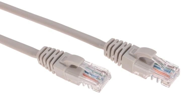 Патч-корд Rexant 02-0100-2 U/UTP RJ-45 вил.-вилка RJ-45 кат.5E 2м серый LSZH - фото 1