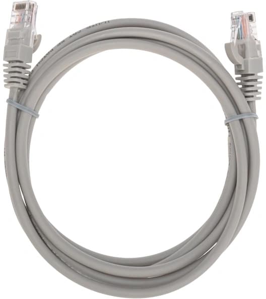 Патч-корд Rexant 02-0100-2 U/UTP RJ-45 вил.-вилка RJ-45 кат.5E 2м серый LSZH - фото 3