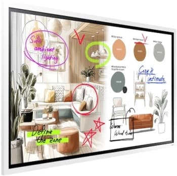Панель Samsung 55" Электронный флипчарт Samsung WM55FX белый VA LED 6.7ms 16:9 HDMI M/M матовая 450cd 178гр/178гр 3840x2160 4K USB 28.6кг - фото 5
