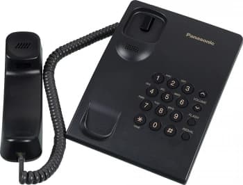 Телефон проводной Panasonic KX-TS2350RUB черный - фото 5