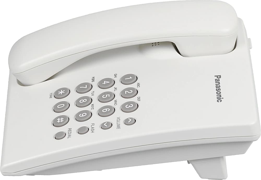 Телефон проводной Panasonic KX-TS2350RUW белый - фото 3