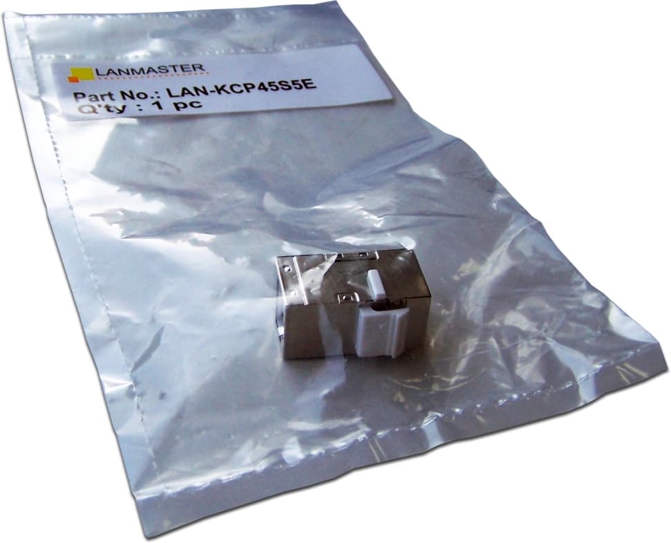 Повторитель портов Lanmaster LAN-KCP45S5E Keystone RJ45 кат.5E стальной - фото 4
