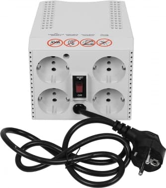 Стабилизатор напряжения Powercom TCA-3000 1500Вт 3000ВА белый - фото 5