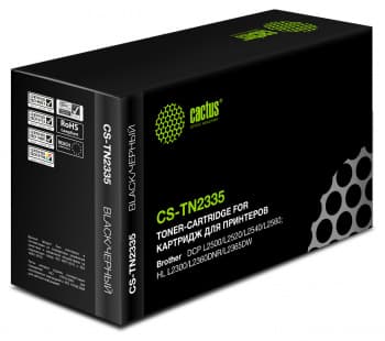 Картридж лазерный Cactus CS-TN2335 TN-2335 черный (1200стр.) для Brother DCP L2500/L2520/L2540/L2560 - фото 2