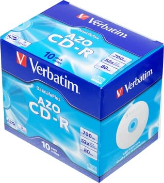 Диск CD-R Verbatim 700Mb 52x Jewel case (10шт) (43327) - фото 2