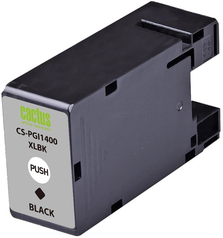 Картридж струйный Cactus CS-PGI1400XLBK PGI-1400 черный пигментный (36мл) для Canon MB2050/MB2350/MB2040/MB2340 с чипом - фото 4
