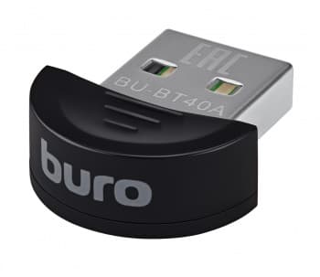 Адаптер USB Buro BU-BT40A BT4.0+EDR class 1.5 20м черный - фото 2