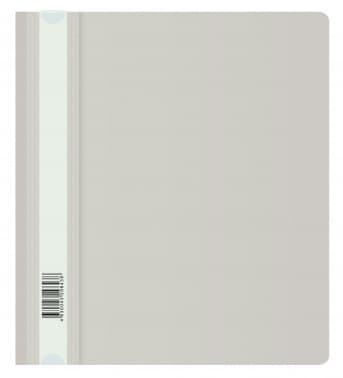 Папка-скоросшиватель Бюрократ Люкс -PSL20A5GREY A5 прозрач.верх.лист пластик серый 0.14/0.18 - фото 2