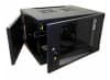 Шкаф коммутационный Lanmaster Next (TWT-CBWNG-12U-6X4-BK) настенный 12U 550x450мм пер.дв.стекл 60кг черный 18.5кг 658мм - фото 3
