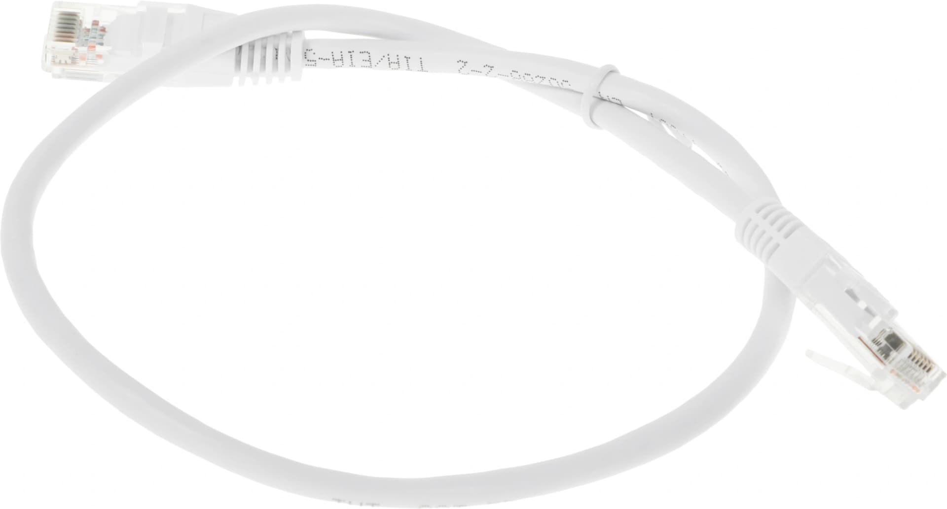 Патч-корд Lanmaster TWT-45-45-0.5-WH UTP RJ-45 вил.-вилка RJ-45 кат.5E 0.5м белый ПВХ (уп.:1шт) - фото 4