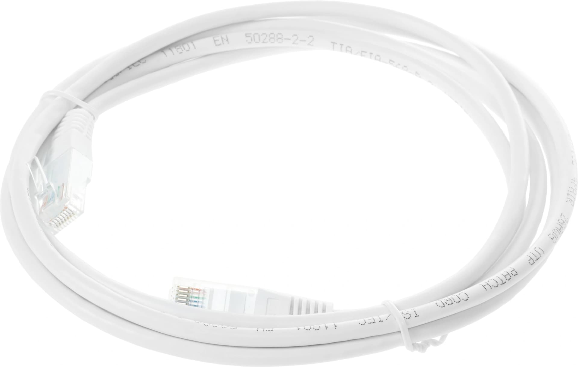 Патч-корд Lanmaster TWT-45-45-2.0-WH UTP RJ-45 вил.-вилка RJ-45 кат.5E 2м белый ПВХ (уп.:1шт) - фото 4