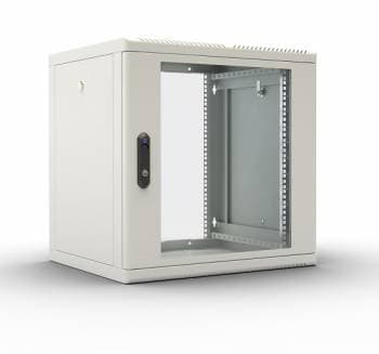 Шкаф коммутационный ЦМО (ШРН-М-12.500.1) настенный 12U 600x456мм пер.дв.металл 130кг серый 456мм 20.9кг 180град. 610мм - фото 2