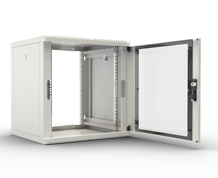 Шкаф коммутационный ЦМО (ШРН-М-12.500.1) настенный 12U 600x456мм пер.дв.металл 130кг серый 456мм 20.9кг 180град. 610мм - фото 4