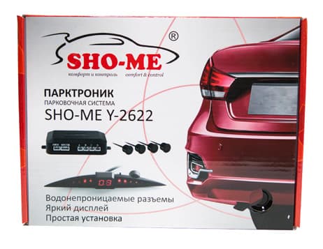 Парковочный Радар Sho-Me Y-2622N04 4 датчика 22мм черный