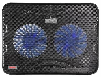 Подставка для ноутбука Buro BU-LCP156-B214 15.6"358x270x21мм 1xUSB 2x 140ммFAN 597г металлическая сетка/пластик черный - фото 2