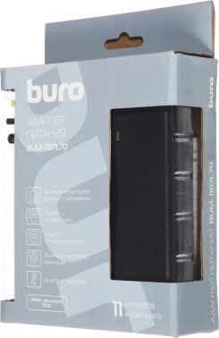 Блок питания Buro BUM-1107L70 автоматический 70W 18.5V-20V 11-коннект. 4.62A от бытовой электросети LED индикатор - фото 5
