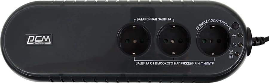 Источник бесперебойного питания Powercom WOW 700U 350Вт 700ВА черный - фото 4