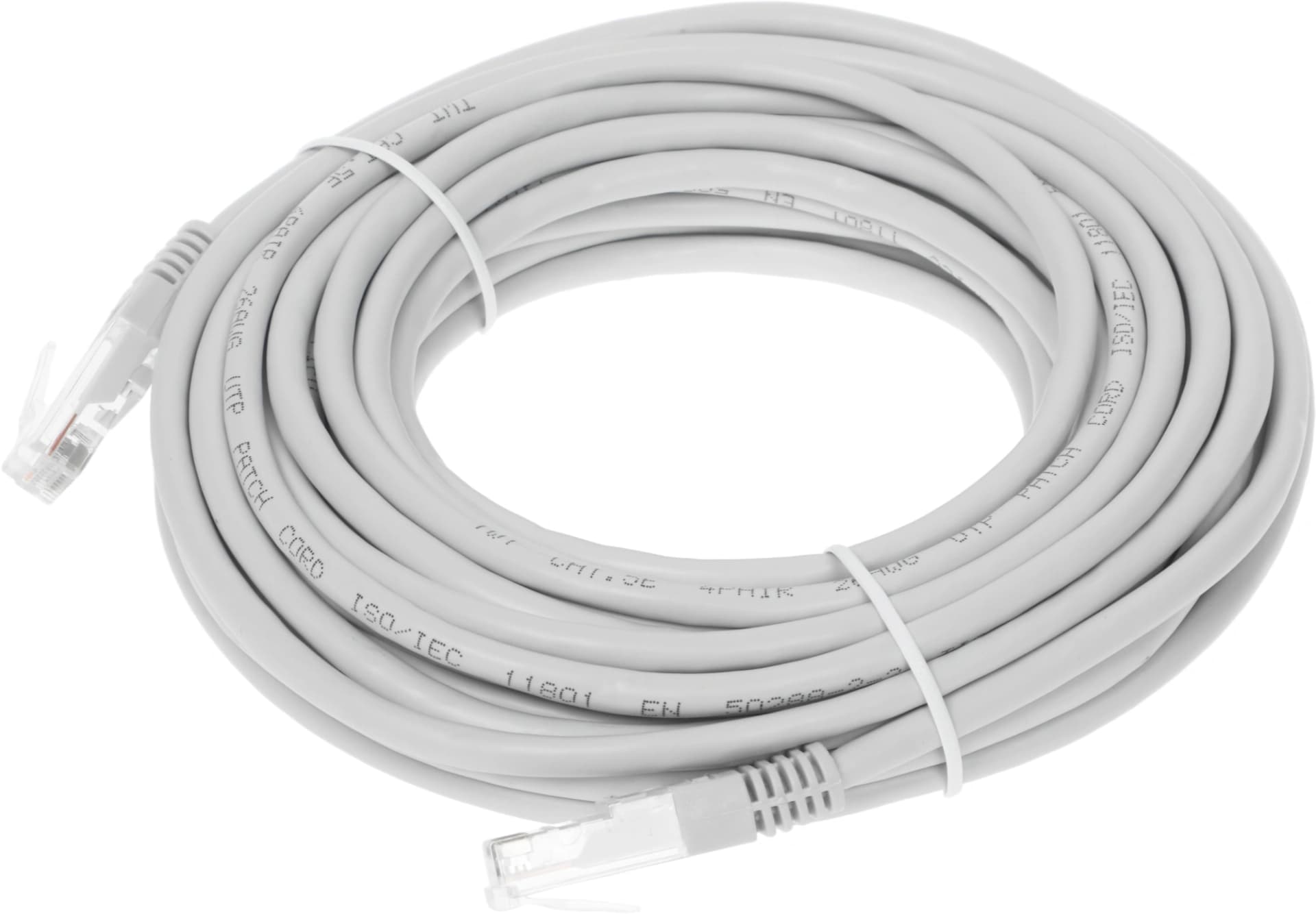 Патч-корд Lanmaster TWT-45-45-10-GY UTP RJ-45 вил.-вилка RJ-45 кат.5E 10м серый ПВХ (уп.:1шт) - фото 4