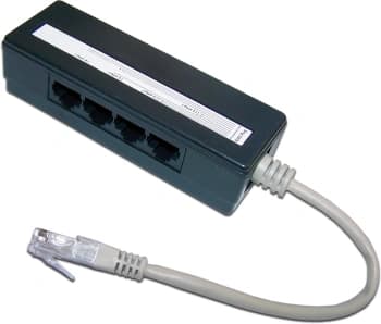 Сплиттер Lanmaster TWT-4U1 черный - фото 2