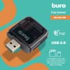 Устройство чтения карт памяти USB2.0 Buro BU-CR-110 черный - фото 3