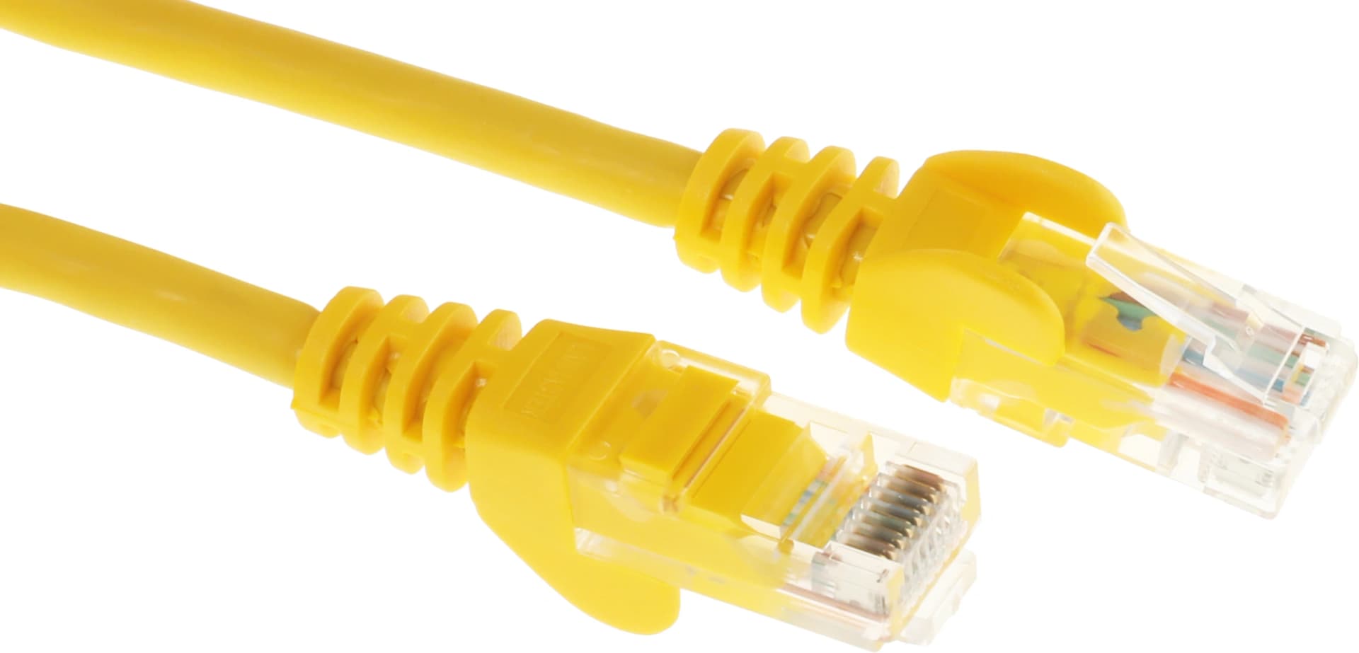 Патч-корд Lanmaster LAN-PC45/U5E-2.0-YL UTP RJ-45 вил.-вилка RJ-45 кат.5E 2м желтый LSZH (уп.:1шт) - фото 3
