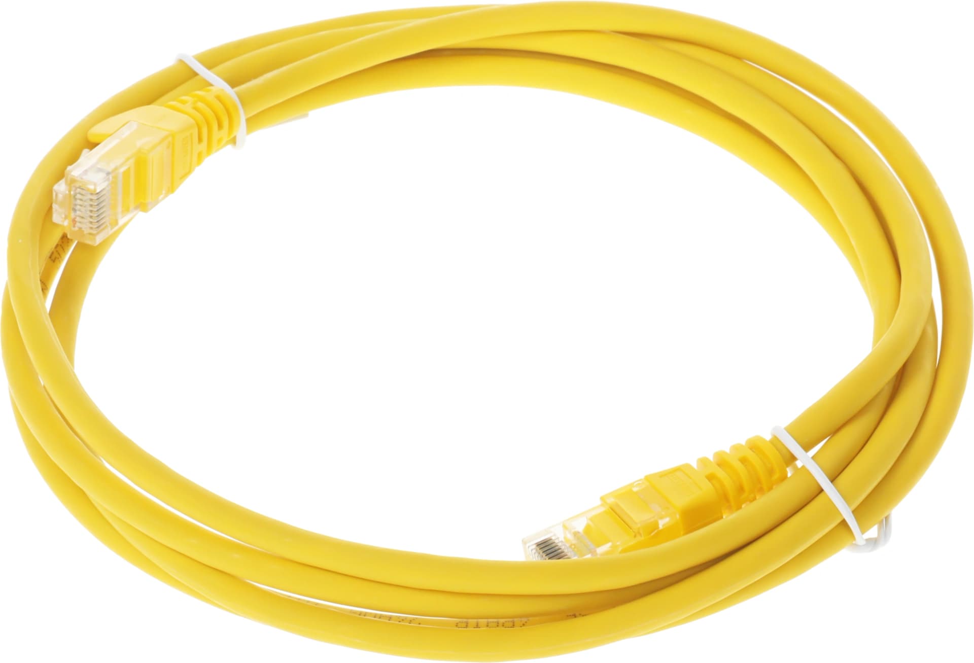 Патч-корд Lanmaster LAN-PC45/U5E-2.0-YL UTP RJ-45 вил.-вилка RJ-45 кат.5E 2м желтый LSZH (уп.:1шт) - фото 2