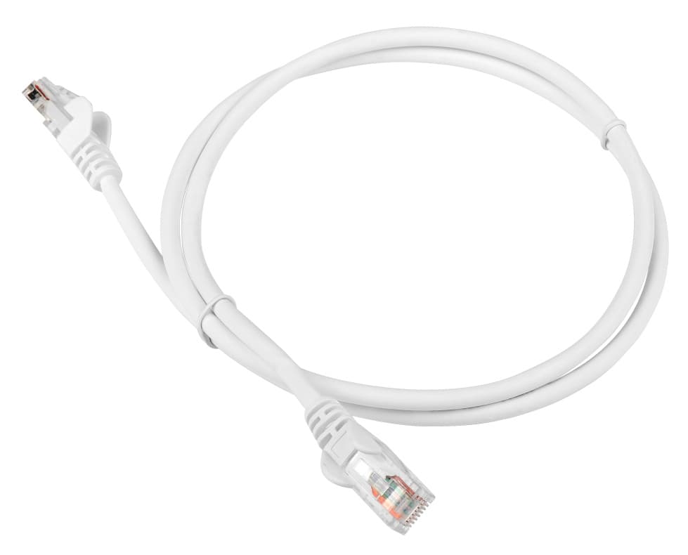 Патч-корд Lanmaster LAN-PC45/U5E-2.0-WH UTP RJ-45 вил.-вилка RJ-45 кат.5E 2м белый LSZH - фото 1