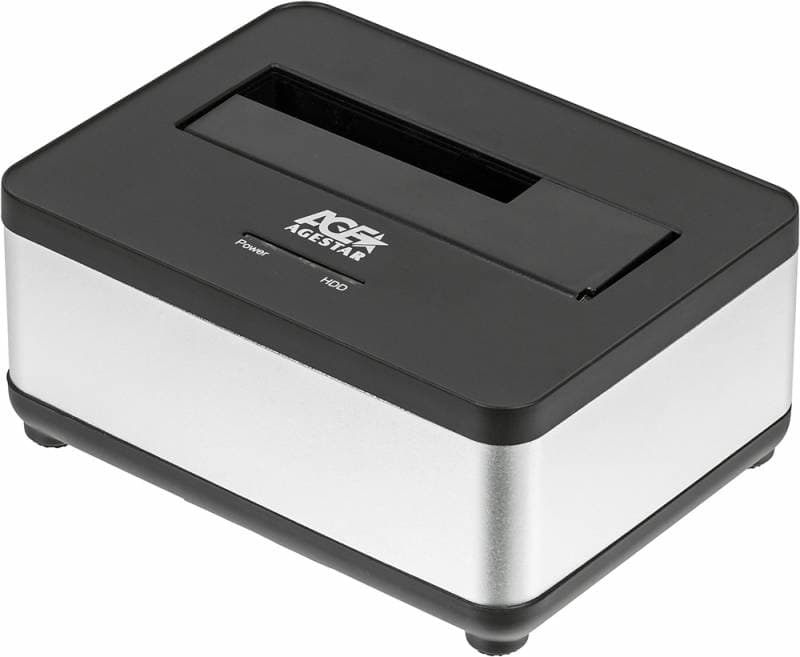 Док-станция для HDD AgeStar 3UBT7 SATA III USB3.0 пластик/алюминий черный 1 - фото 4