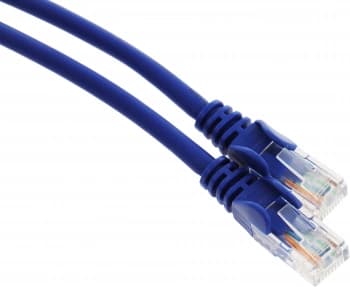Патч-корд Lanmaster LAN-PC45/U5E-3.0-BL UTP RJ-45 вил.-вилка RJ-45 кат.5E 3м синий LSZH (уп.:1шт) - фото 2